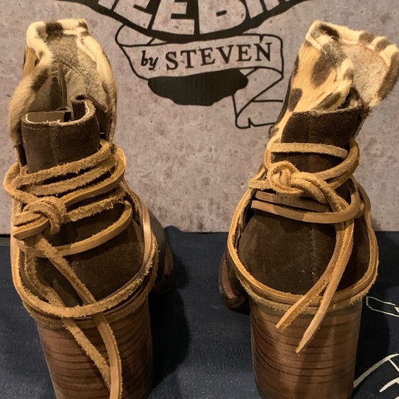 Freebird CASEY Leopard booties size 8 - Picture 5 of 8